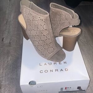 Lauren Conrad sling back sandal booties open toe(statice)